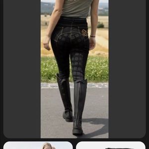 Horseback Riding Breeches Tights Denim Horse